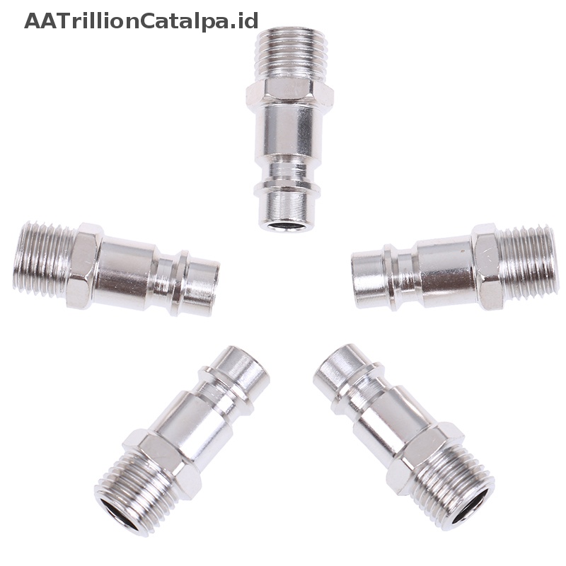 Aatrililioncatalpa 5pcs Selang Saluran Udara euro Fitg1/4&quot; quick release air or connector ID