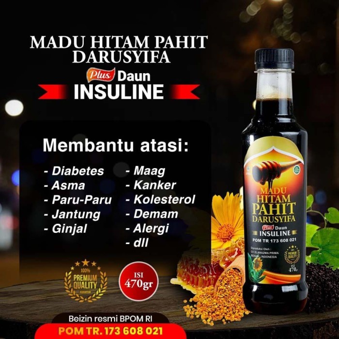 

GHA | Madu Insuline Hitam Pahit Darusyifa madu kesehatan jantung hyper tensi