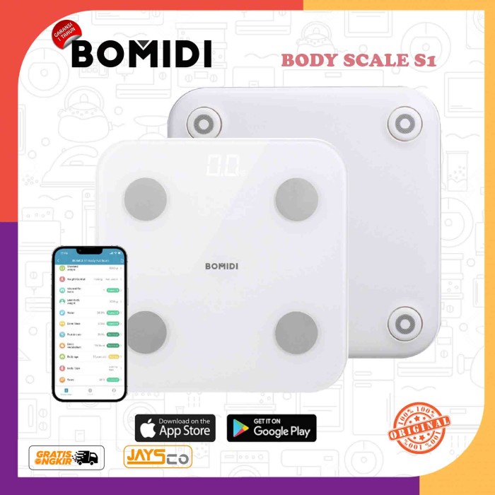 Bomidi Smart Scale Body Fat S1 Timbangan Badan Digital Pintar