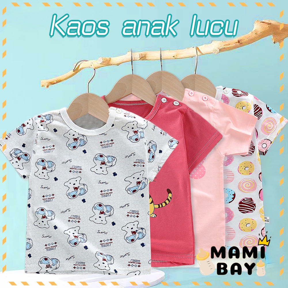 OKEYI baju tidur lucu piyama lengan pendek/kaos anak bayi import