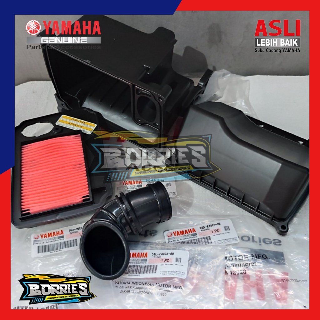 Box Bok filter Set Assy Rumah saringan udara Mio soul pnp Fino karbu 14D assy YGP