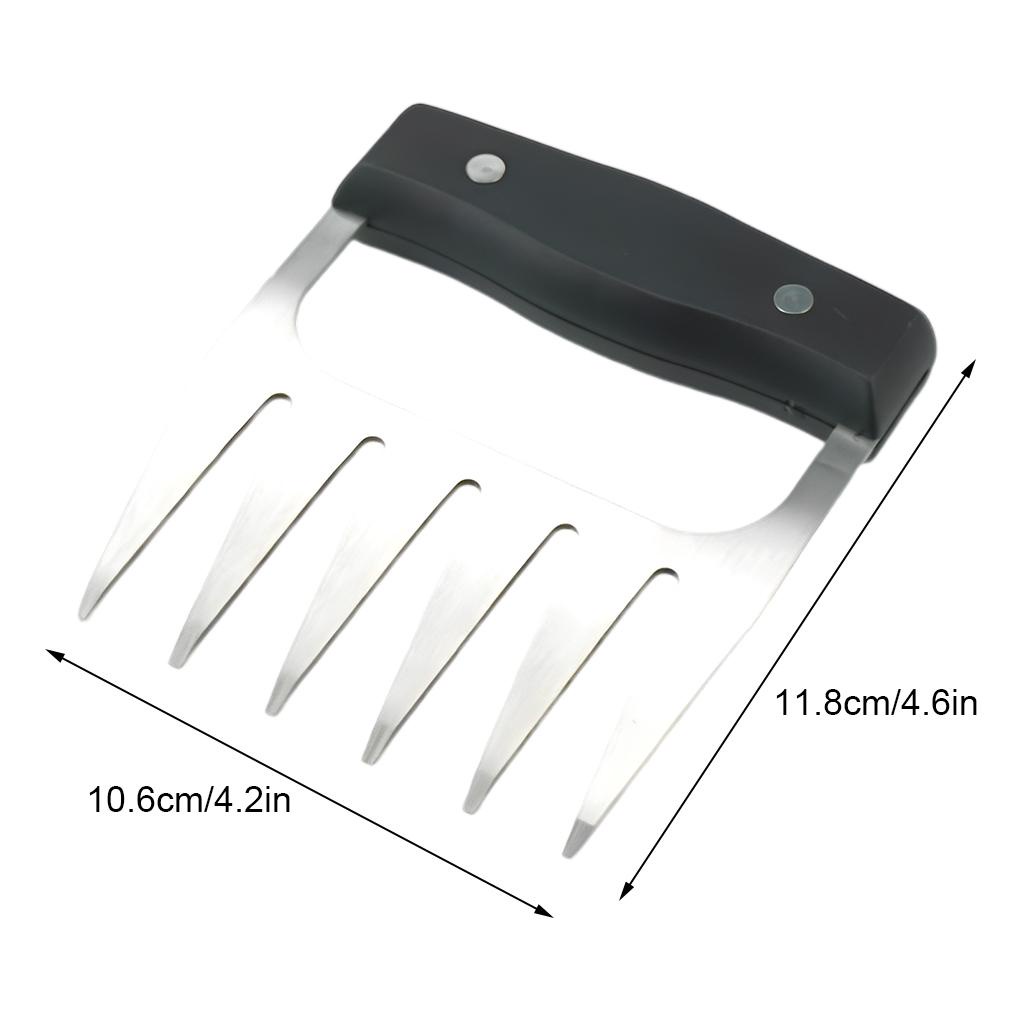 2buah Penghancur Daging Stainless Steel Profesional Manual Pembagi Makanan Barbekyu Alat Penghancur Dapur Gadget