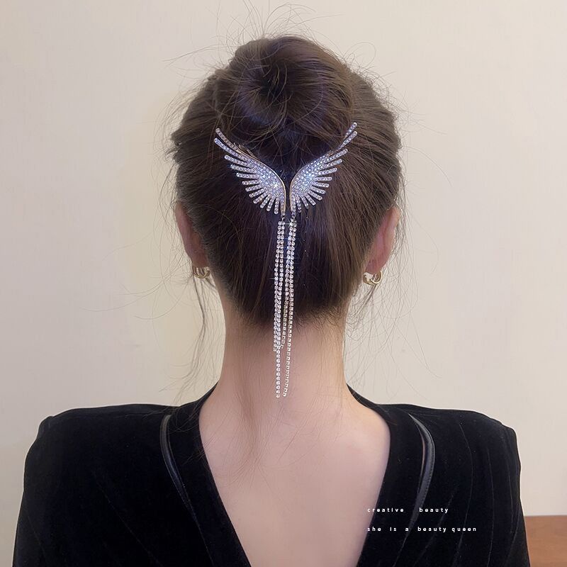 Jepit Rambut Korea Premium Jedai Fashion Wanita ELegan Mode Angel Mutiara Kristal High Qualtiy Impor
