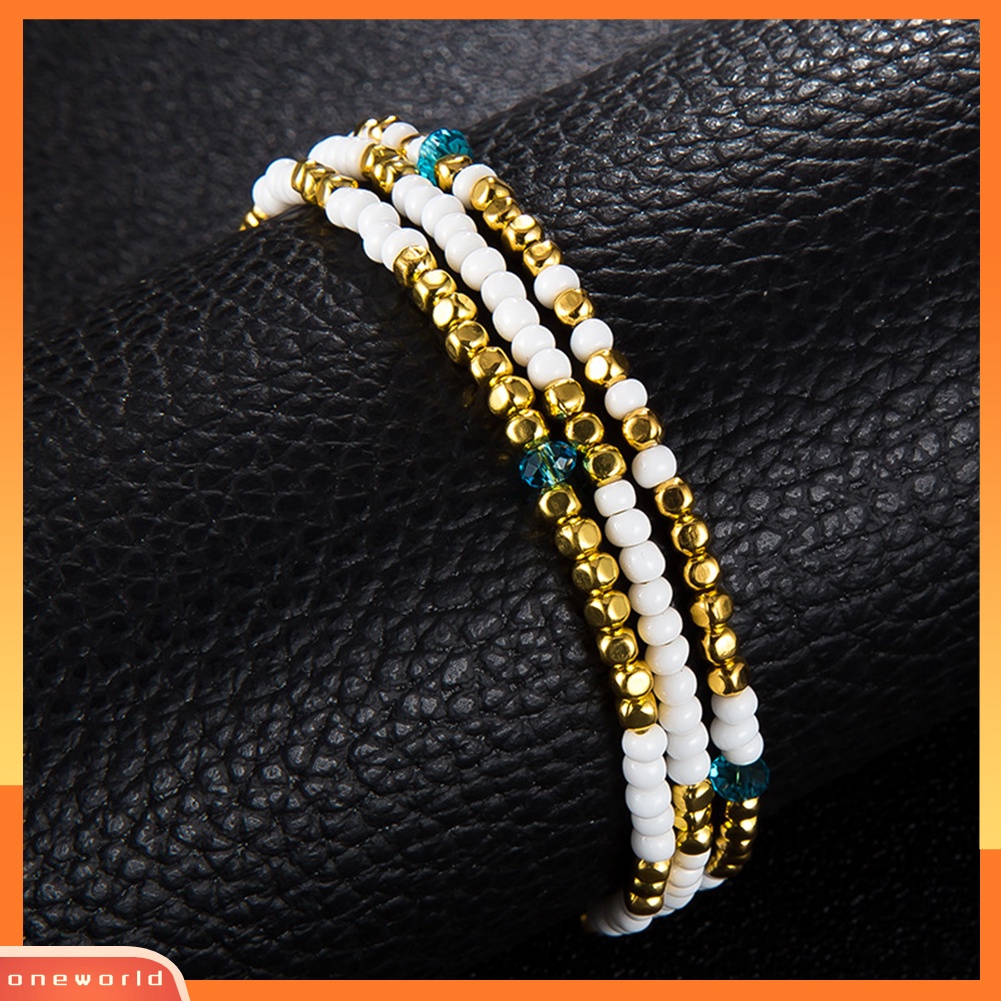 [WOD] Multi-layer Cowrie Shell Pesona Manik-Manik Gelang Kaki Wanita Musim Panas Pantai Ankle Bracelet