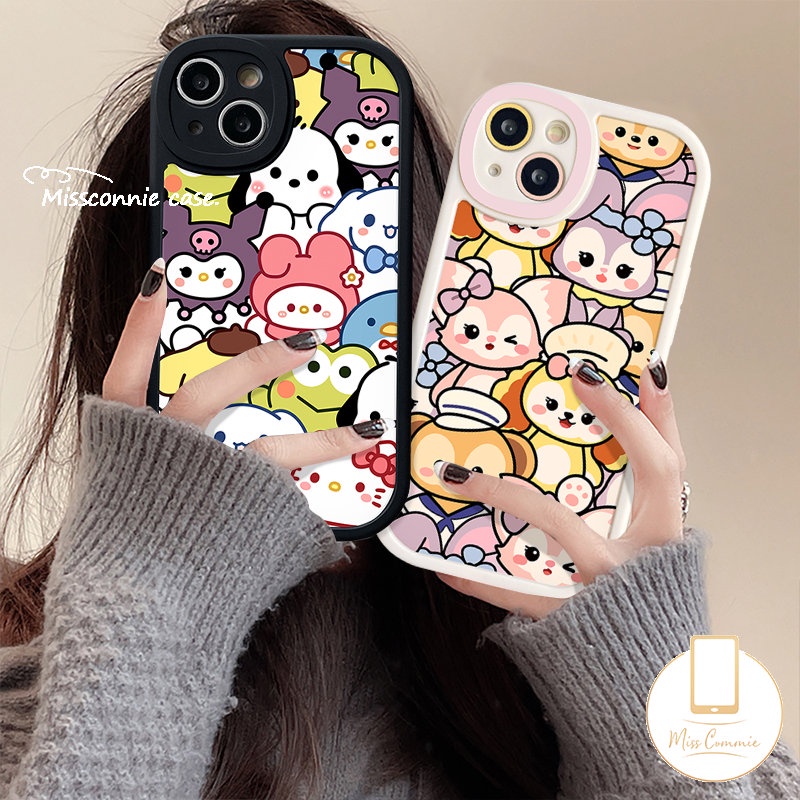 Indah Casing Untuk Infinix Hot 10T 11 10 Lite 10s 11s Note8 Smart 6 5 Hot 10 10s 11 10T 11s 9main Kartun Disney StellaLou Toy Story Cute Hello Kitty Soft Tpu Case Cover