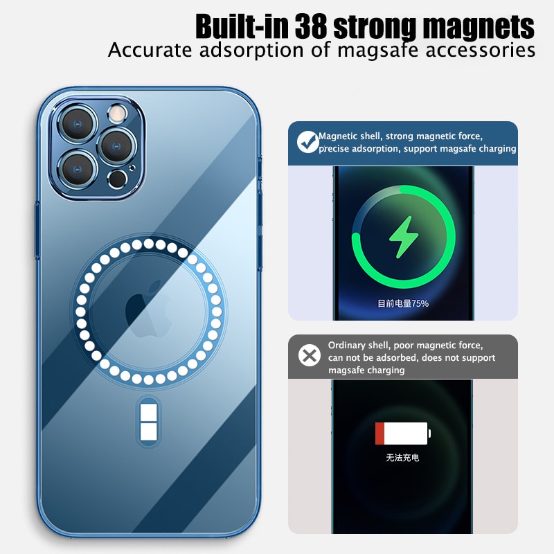 Magsafe Case iphone 11 /Casing iPhone 12/ Case Iphone 11 Pro Max/magnetic Case Iphone / Case Iphone 12 Magsafe /Case Magnetic Wireless Charging