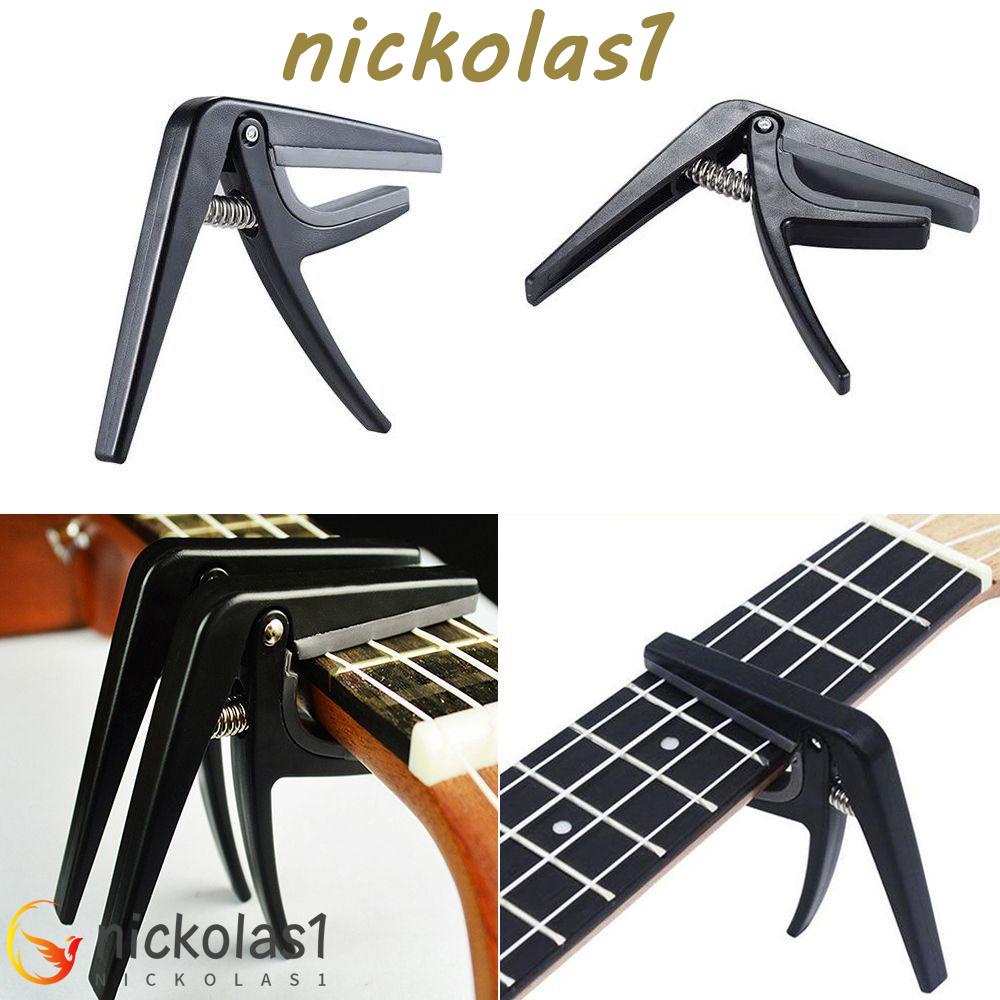 Nickolas1 Untuk Ukulele Gitar Hitam Tuner Penjepit Trigger Tahan Lama