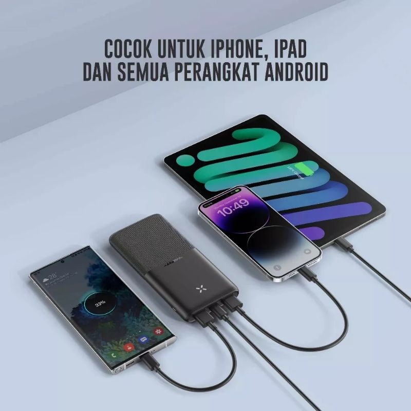 Mofit Powerbank M11Pro 10.000mAh Fast Charge 2.4A Real Capacity