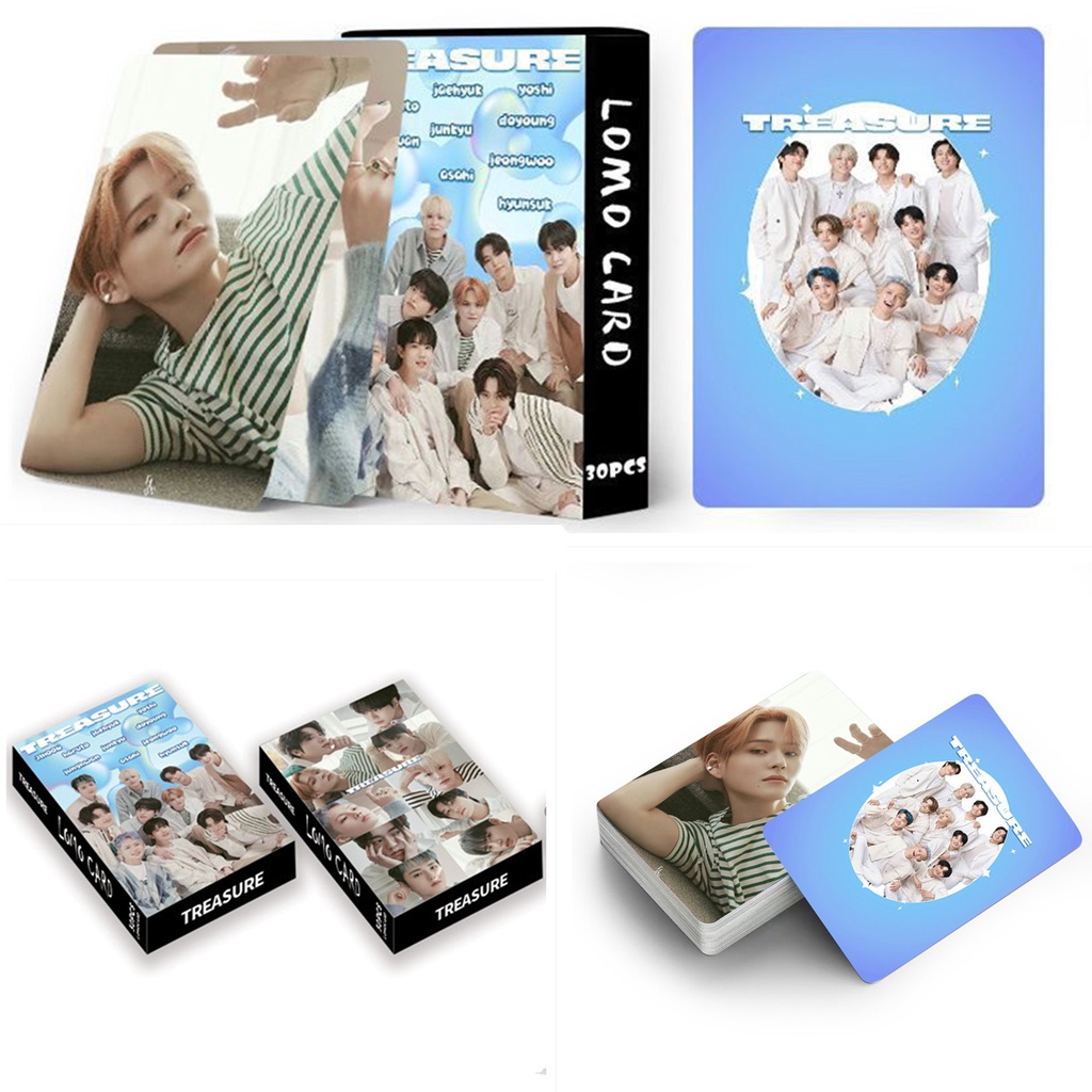 30pcs /box TREASURE Album Photocards Kartu Lomo New Kpop Postcards