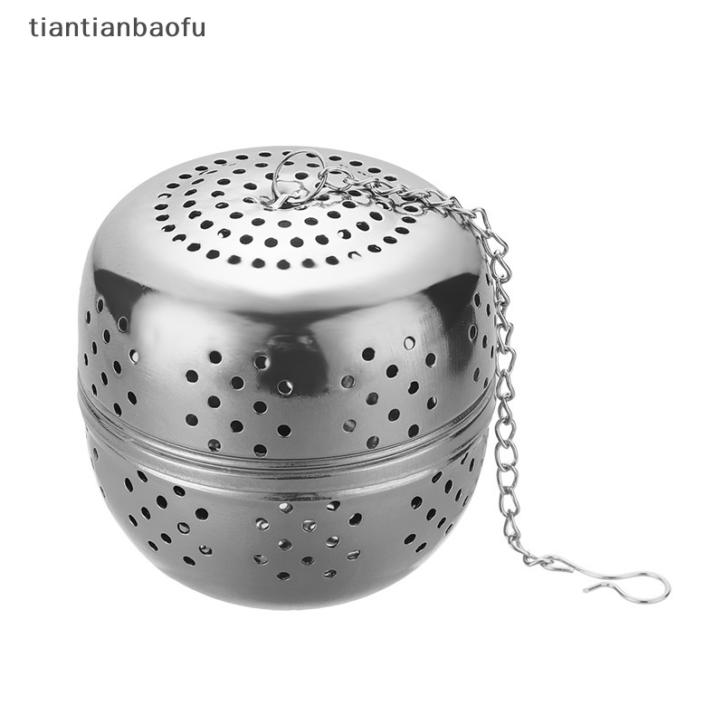 [tiantianbaofu] Stainless Steel Ball Tea Leak Ball Tea Leak Mesh Filter Saringan Teh Infuser Butik