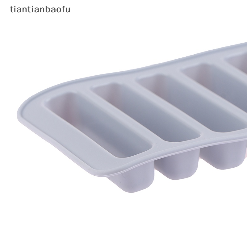 [tiantianbaofu] 1pc Strip Panjang Silikon Es Batu Cetakan Tray Ice Cube Mould Kue Baking Molds Butik