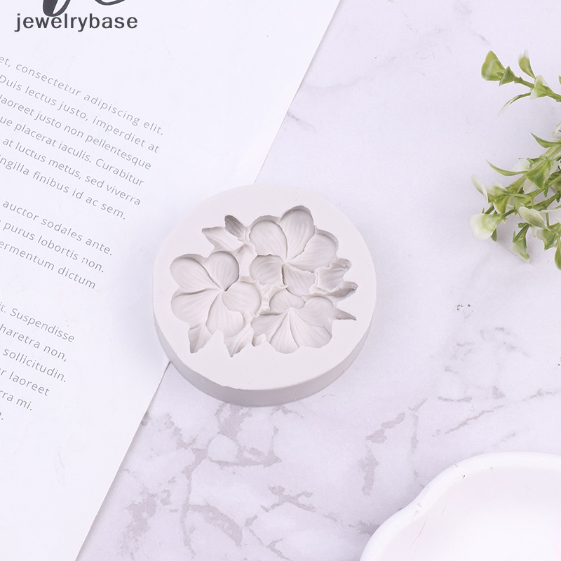 [jewelrybase] Cetakan Silikon Bentuk Bunga DIY Gardenia Plumeria Rubra Kue Sabun Fondant Mold Butik