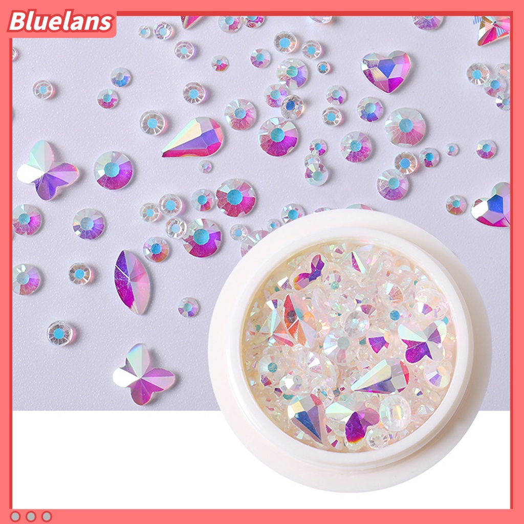 [BLM] Dekorasi Kuku Indah DIY Kubus Nail Art Berlian Imitasi Ringan Untuk Wanita