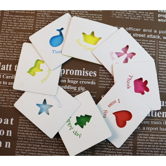 20 Pcs Seri Putih Kreatif Melubangi Kartu Ucapan Pribadi Perayaan Festival Bisnis Toko Bunga Kartu Hadiah Kartu Pos Pesan Perusahaan