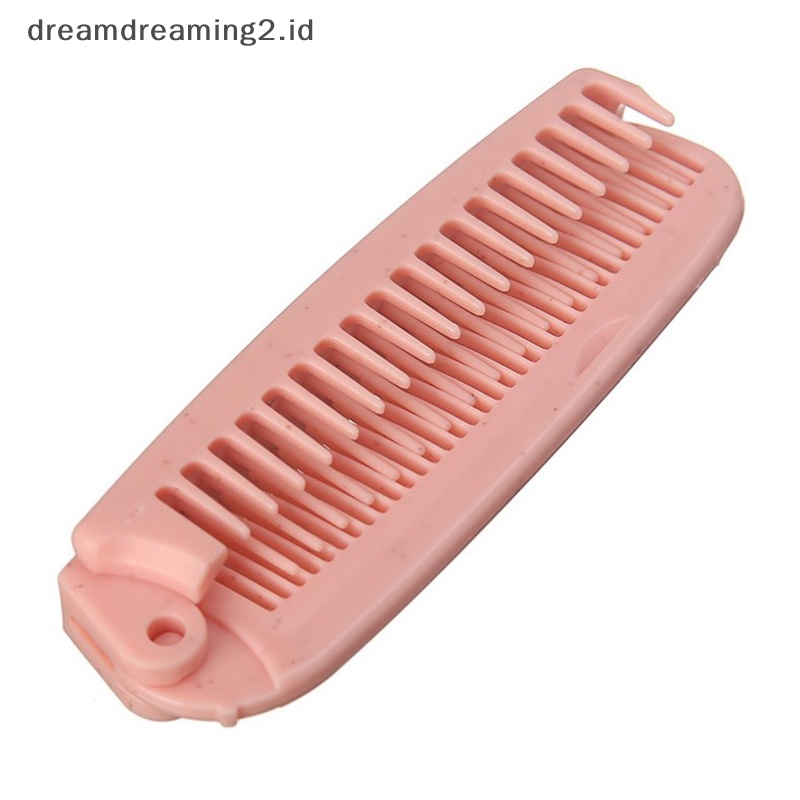 (drea) Sikat Sisir Rambut Lipat Portable Travel Massage Hair Comb Alat Penata Rambut //