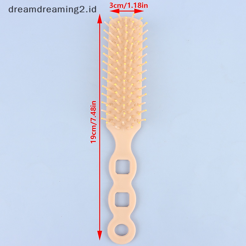 (drea) Sisir Rib Cadangan Perawatan Rambut Praktis New Chic Plastic Man Hairdressing Brush //