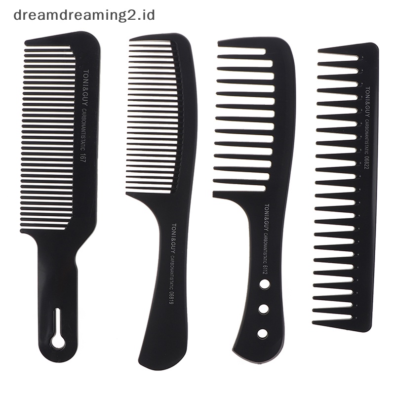 (drea) Sisir Potong Rambut Plastik Sisir Barber Sisir Styling Rambut Alat Sisir Gigi Halus //