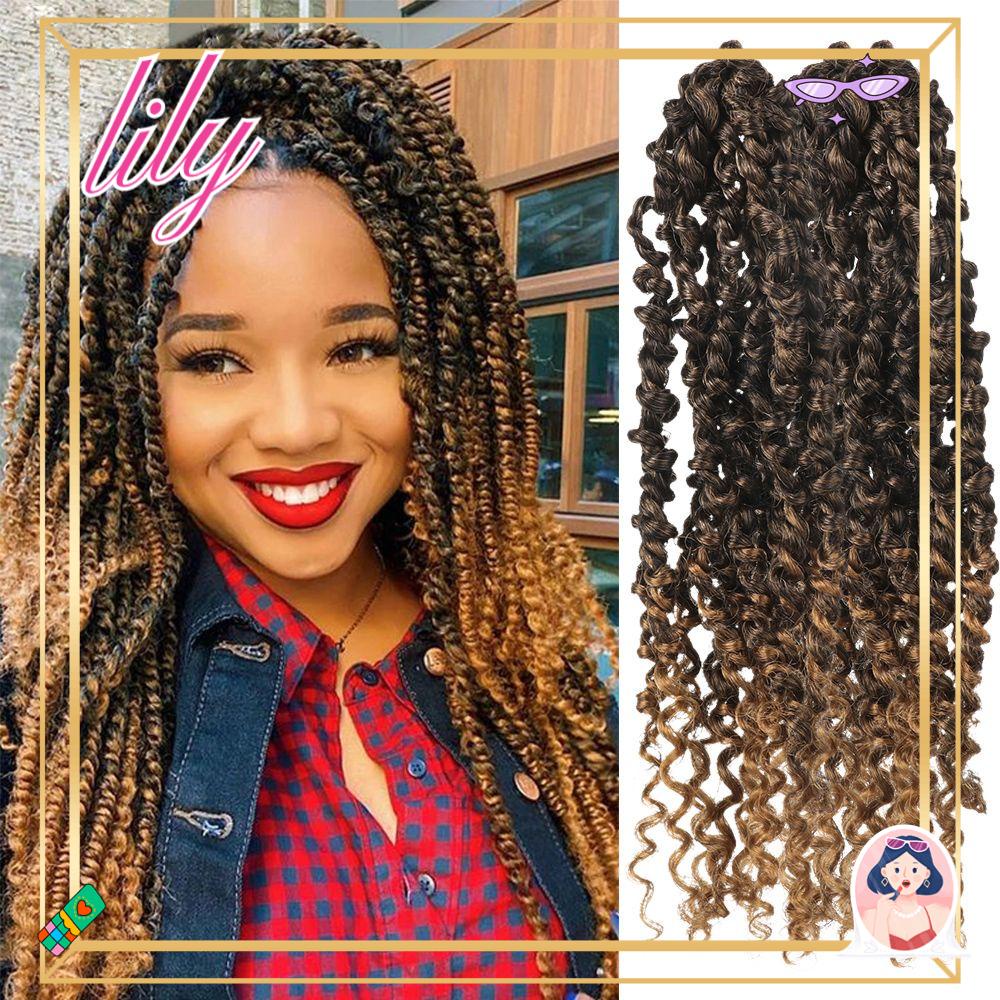 Lily Hair Extension Crochet Twist Untuk Musim Semi Rambut Wanita