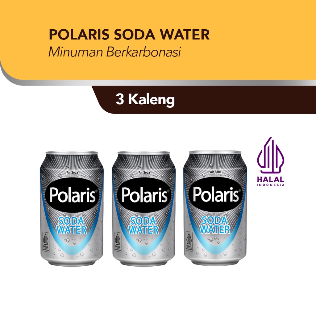 

Polaris Soda Water 330ml isi 3pcs [Exp : 10.2025]