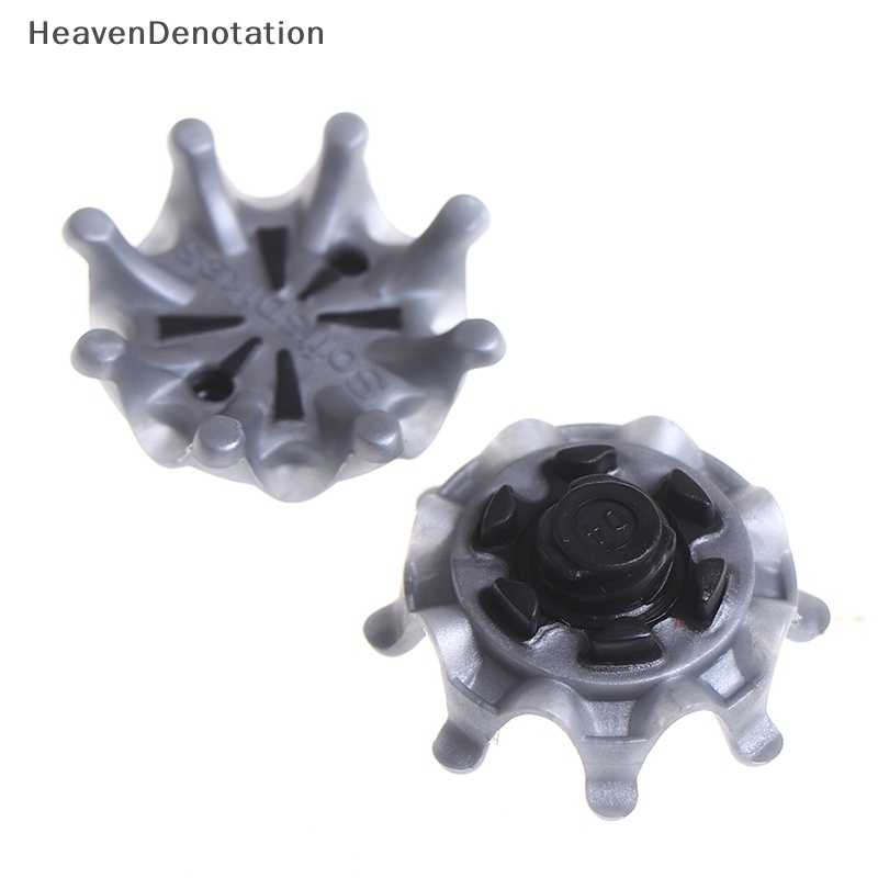 [HeavenDenotation] 14x Perak Sepatu Golf Paku Putaran Cepat Studs Cleats Softspikes Untuk Footjoy HDV