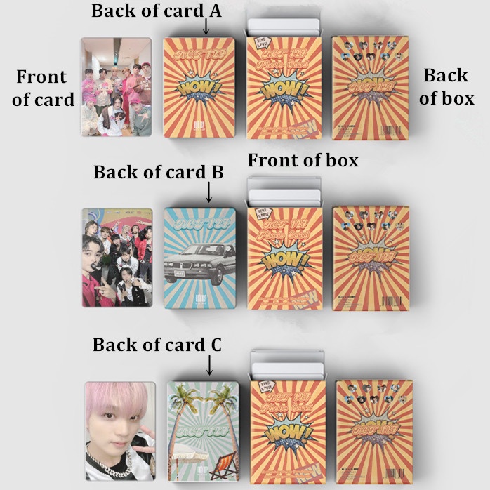 50pcs /box NCT 127 Photocards Album Kartu Laser Nct127 Kpop Postcards
