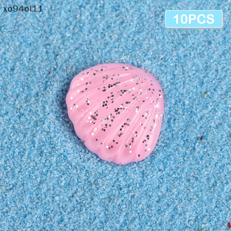 Xo 10PCS Aquarium Mini Resin Lucu Multicolor Hewan Bintang Laut Mikro Lanskap Ornamen Shell Sea View Ikan Aquarium Dekorasi OL