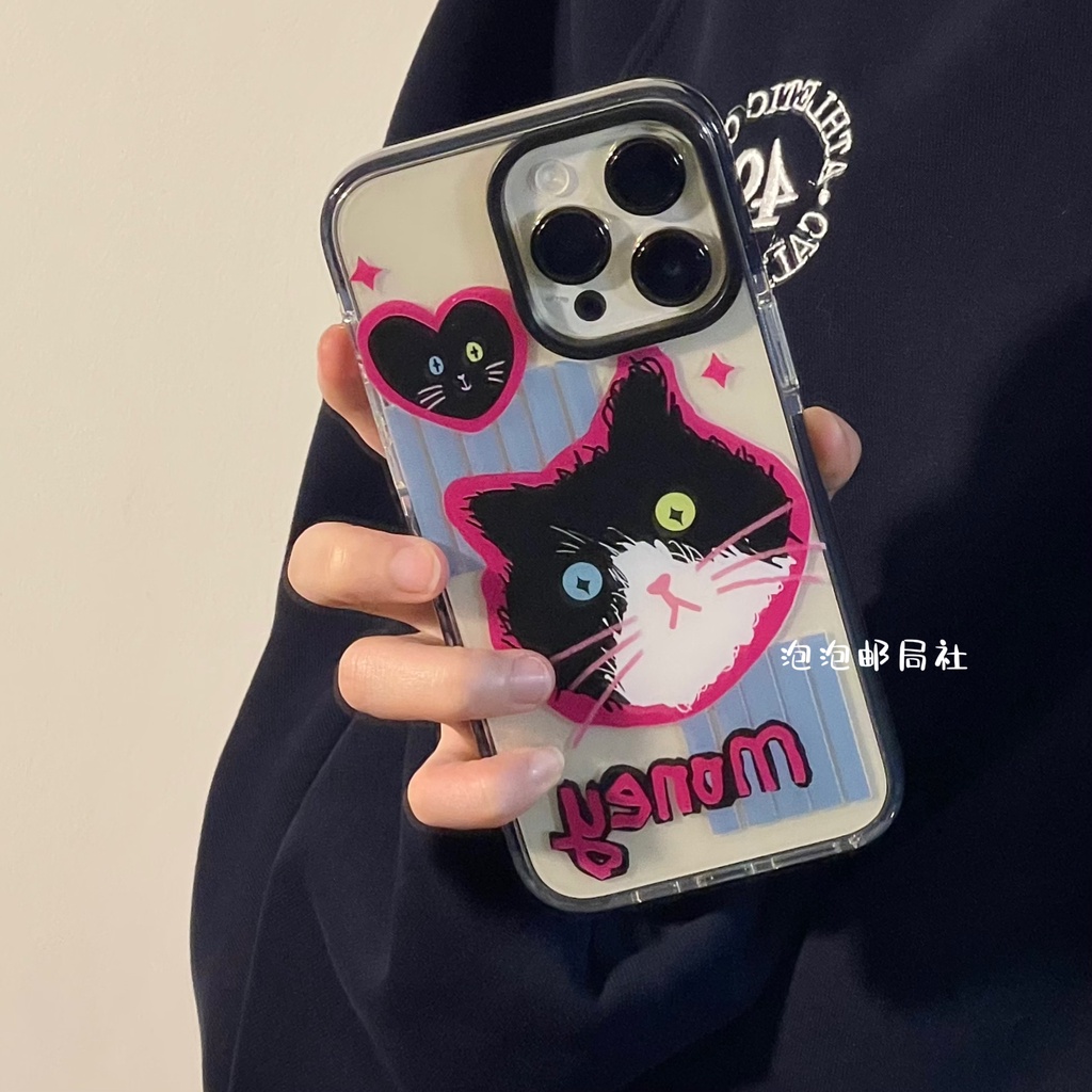 Cocok Untuk iPhone 14pro Max Casing Ponsel iPhone Kompatibel Dengan Iphone13 13pro 13prm iPhone 11 11pro 14plus 12Pro Max7 8Plus X XR SE Empat Sudut Casing Ponsel TPU Tahan Guncangan