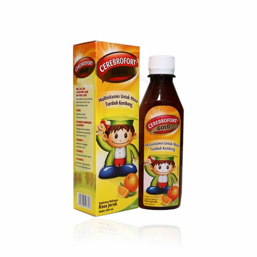 Cerebrofort Gold Rasa Jeruk Sirup 200 Ml