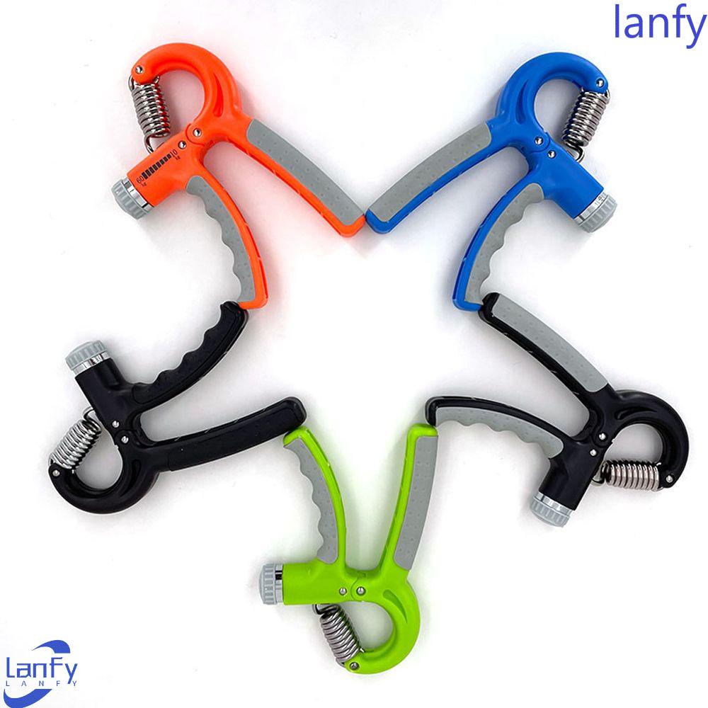 Lanfy Counting Hand Gripper Pinch R-Shape Adjustable Muscle Training Forearm Berolahraga Penguat Jari Gym Trainer Fitness Alat Pelatihan Otot Pergelangan Tangan Penguat Gripper