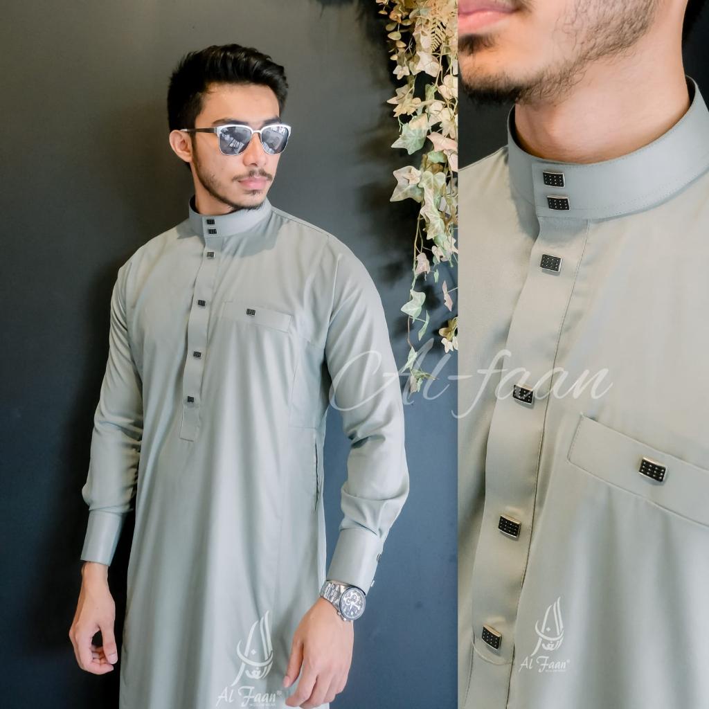 Jubah Slimfit Gamis Jubah Pria Jubah muslim pria busana muslim jubba alfaan model haramain