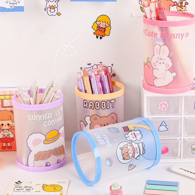 

Tempat pensil pola lucu yang unik / tempat pensil kartun / tempat alat tulis mandi tabung alat tulis