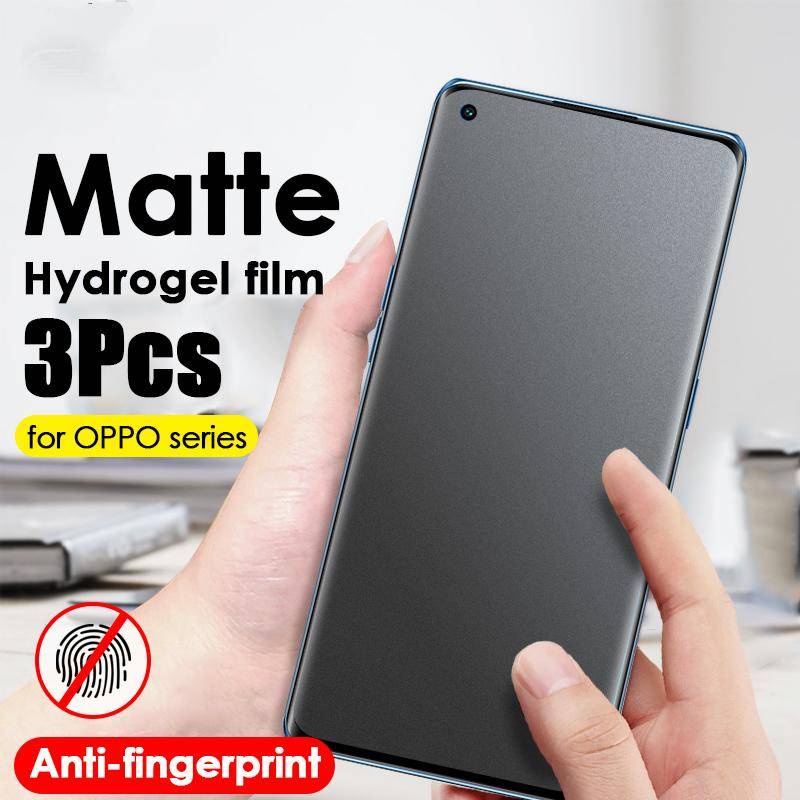 3pcs Pelindung Layar No fingerprint Matte Untuk OPPO Reno9 8 7 6 5 4 3 Pro Plus 8T 8Z 7Z 7SE 5F 5K 5Z 4Z 4SE 4F 2Z A Z 2 2F Hydrogel Film Untuk Reno8 7 6 Sepatu5 4 Lite 3remaja 10x zoom