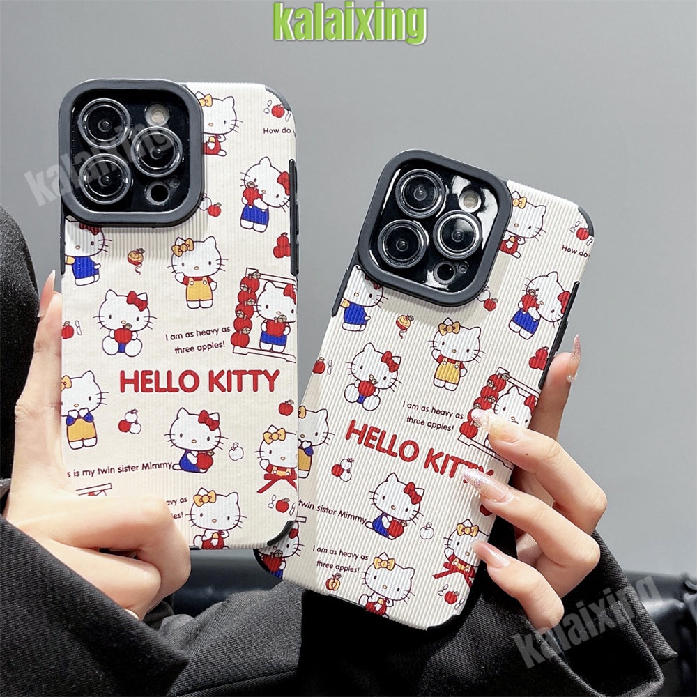 IPHONE Soft Case Hello Kitty Untuk Iphone11 12 13 14 Pro Max14 Plus Xs Max X XR 7 8 Plus Sarung Belakang Lembut