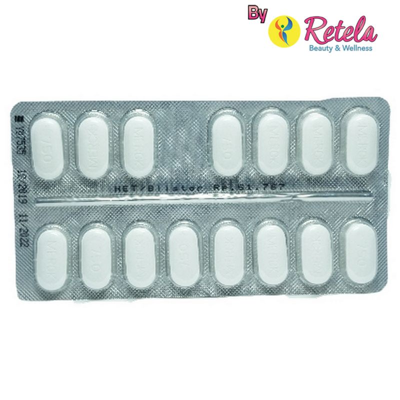 GLUCOPHAGE XR 750MG 1 STRIP 15 TABLET