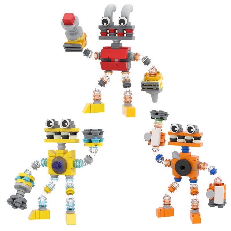 Blok Bangunan Baru My Singing Chorus Robot Collection Lagu Lucu Karakter Monster Batu Bata Mainan DIY Untuk Hadiah Ulang Tahun Anak