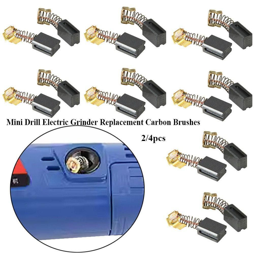 Populer 2/4pcs Bor Mini Kualitas Tinggi 11.5x6x9mm Rotary Tool Generik Carbon Brushes