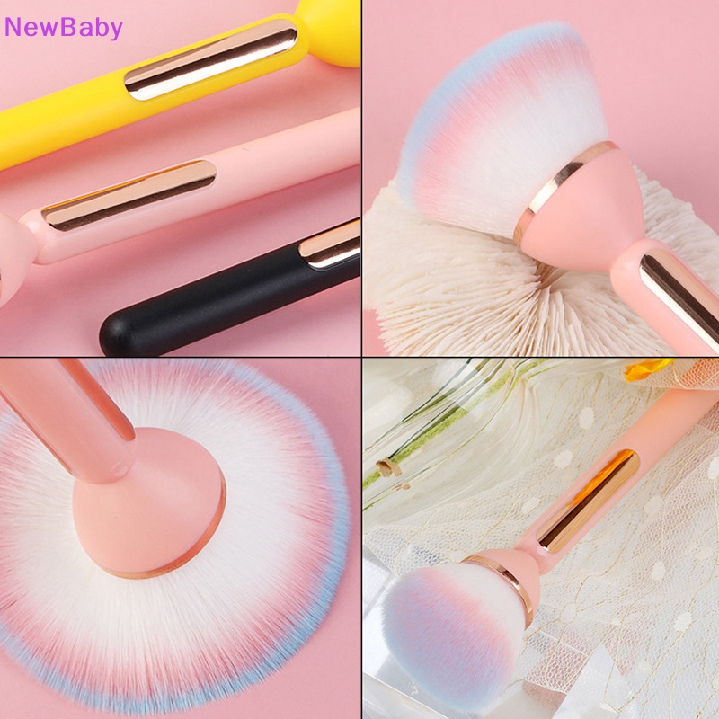 Newbaby 1PC Sikat Pembersih Debu Kuku Kepala Besar Untuk Manicure Blush Powder Makeup Brushes ID