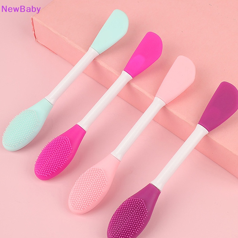 Newbaby Sikat Pengaduk Wajah Brush Silikon Lembut Sikat Pembersih Wajah ID