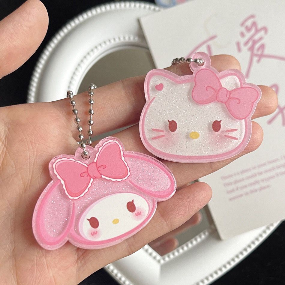 Gantungan Kunci Sanrio Baru Gadis Manis Lucu Kartun Liontin Tas Aksesoris
