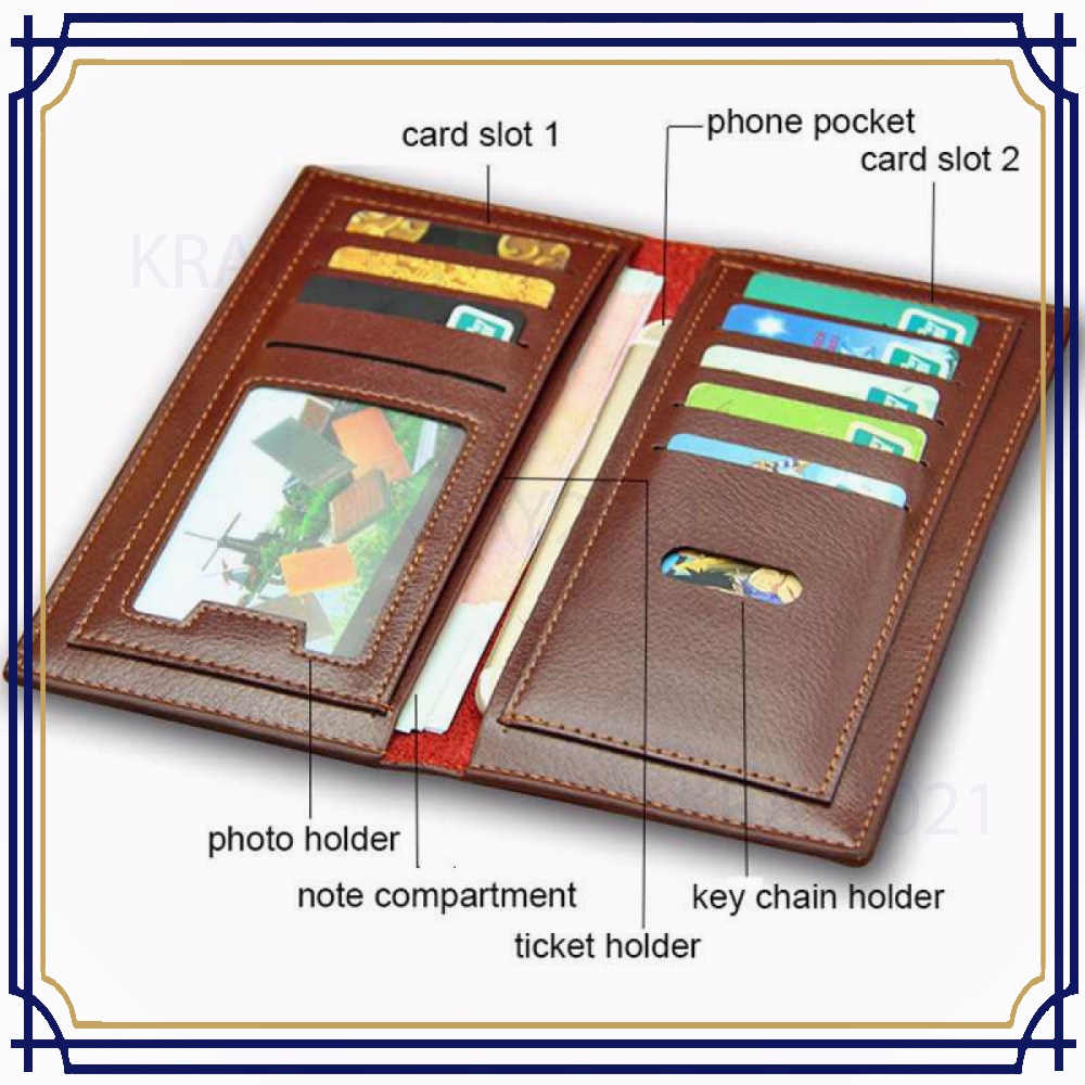 Dompet Kulit Pria Model Clutch - CKQBN