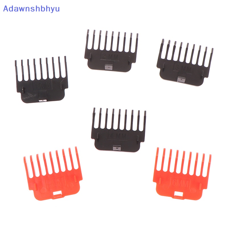 Adhyu 2Pcs/4Pcs T9 Penjepit Rambut Penjaga Panduan Sisir Kit Trimmer Cutg Guides Styling Tools Attachment Compatible 1.5mm 2mm 3mm 4mm 6mm 9mm ID
