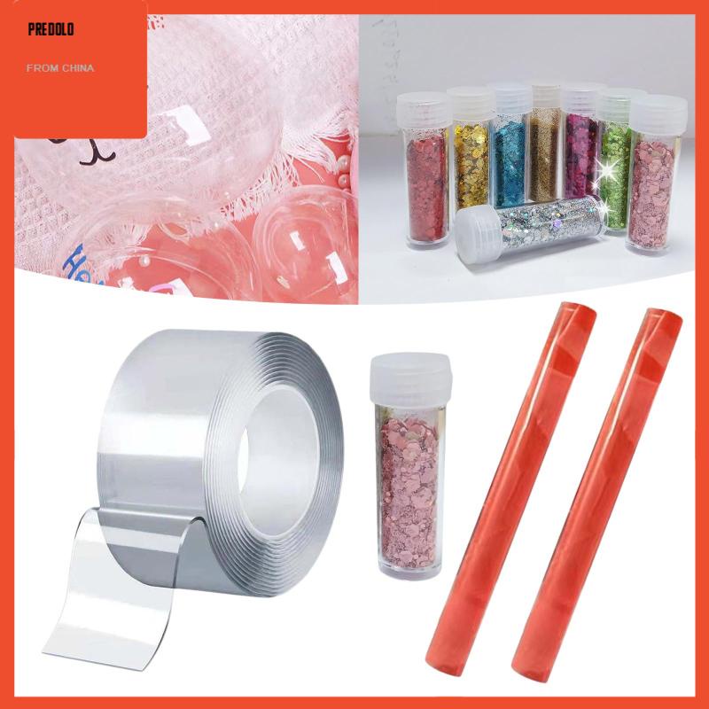 [Predolo] Blow Bubbles Double Sided Tape Santai Kaset Tanpa Jejak Strip Kerajinan Tangan DIY