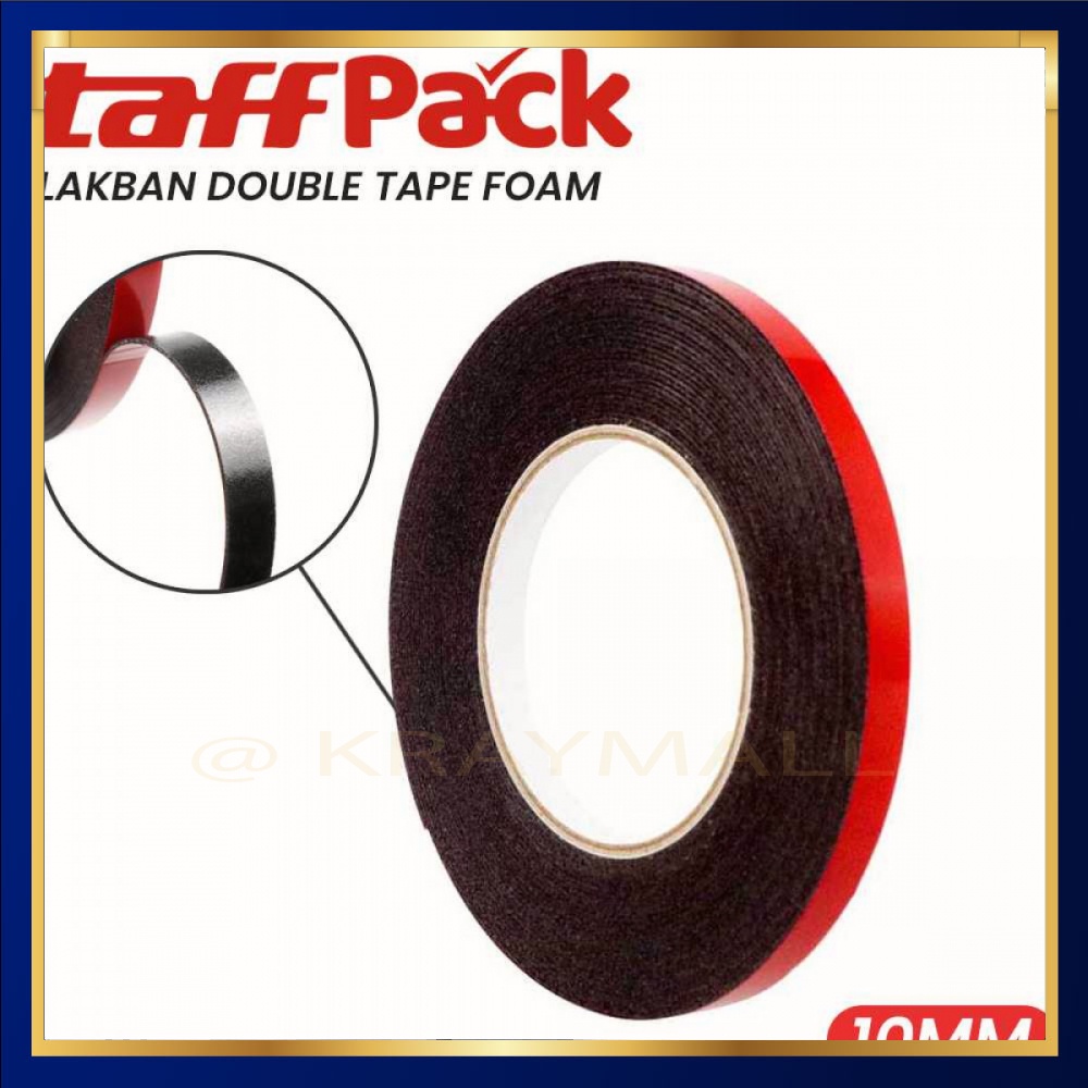 

TaffPACK Tape Lakban Double Tape Foam Serbaguna Size 10m