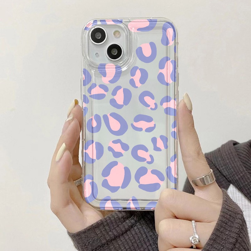 IPHONE Casing Ponsel Kacang Multicolor Kompatibel Untuk Iphone7Plus8Plus6Plus11 14 13 12 Pro MAX XR X XS MAX SE Airbag Shockproof Cover