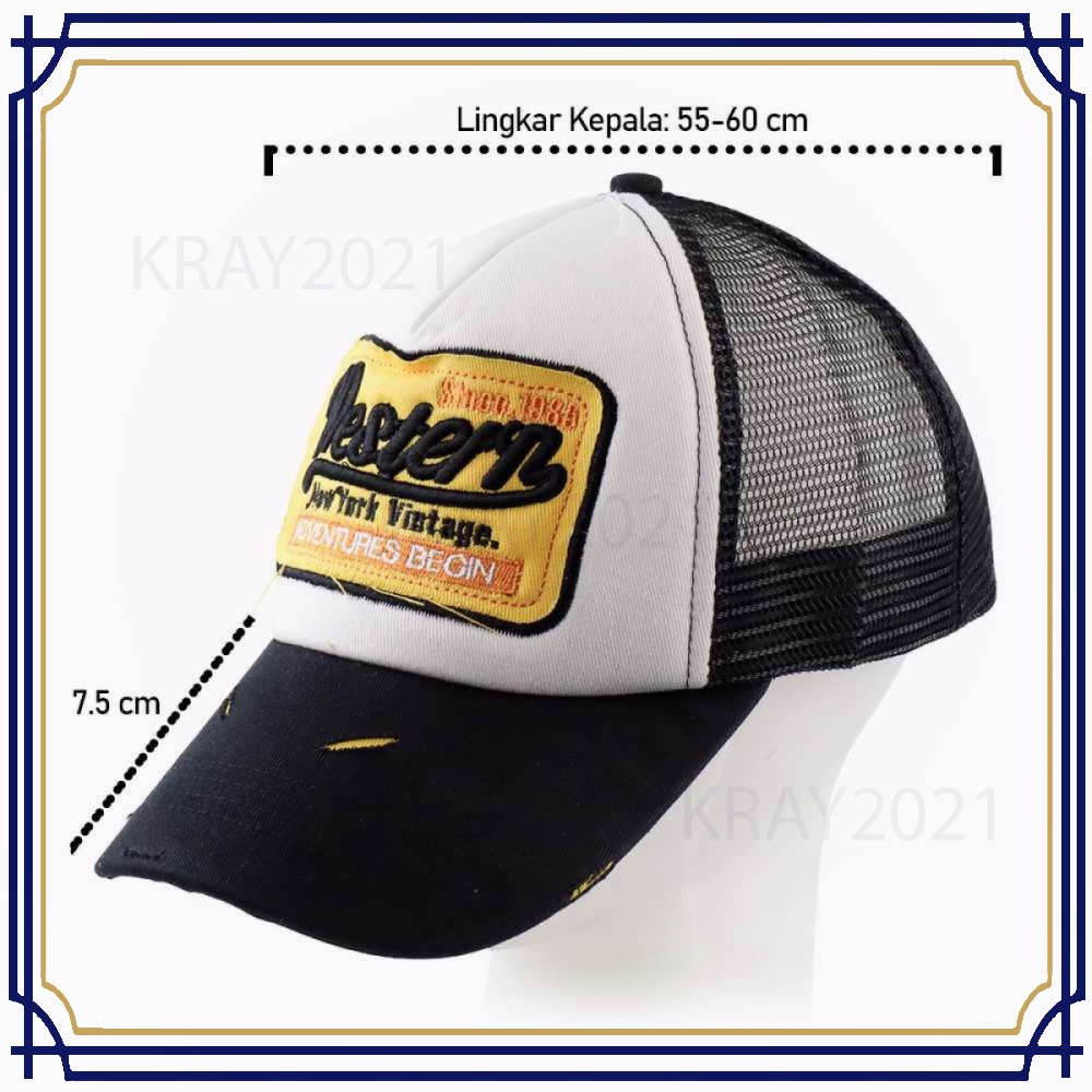 Topi Trucker Mesh Model Western New York - F207