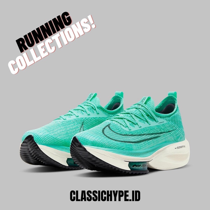 NIKE ZOOMX ALPHAFLY NEXT% AQUA GREEN 100% ORIGINAL