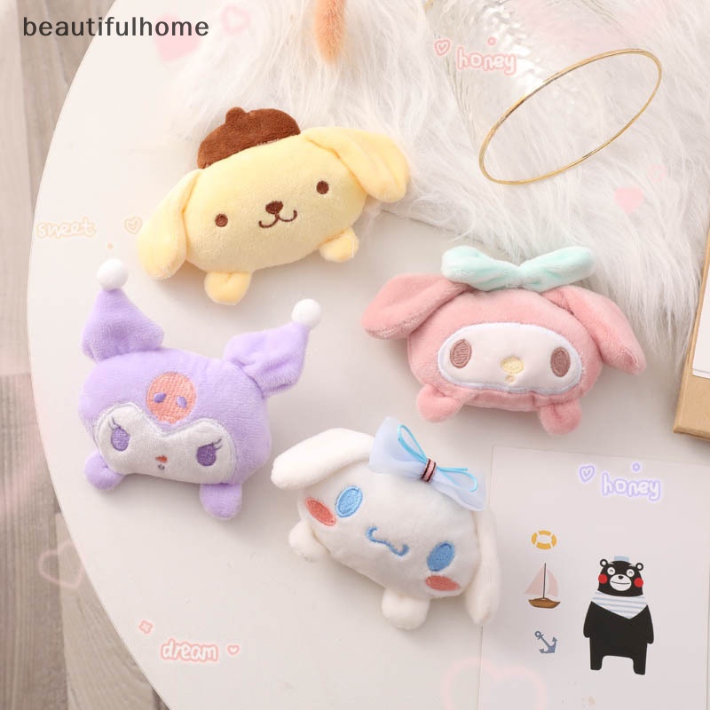 {Cantikrumah} Mainan Boneka Kartun Sanrio Lucu Bros Mewah Bentuk Lucu Lembut Lencana Aksesoris Dekorasi Rumah Tas Kartun Pin Ransel Liontin Dekorasi Hadiah.