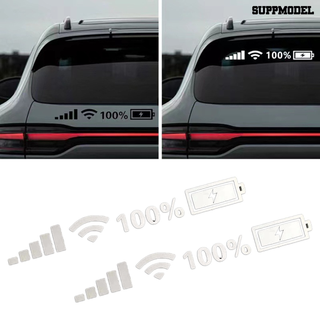 [SM]2Pcs Stiker Kaca Mobil Eye-catching Tahan Air Kepribadian Yang Indah Menarik Menghias Sinyal Perekat Diri Wi-Fi Mobil Decals Aksesoris Mobil
