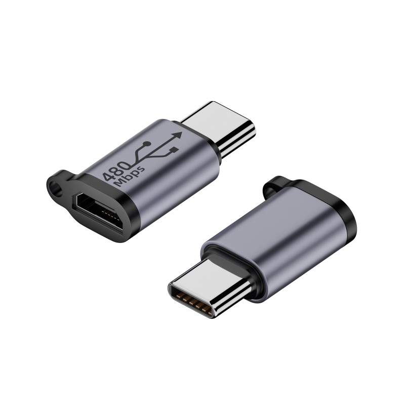 Konektor Konverter BT Micro USB to TypeC Mini USB Support Charge Data Sync 480Mb