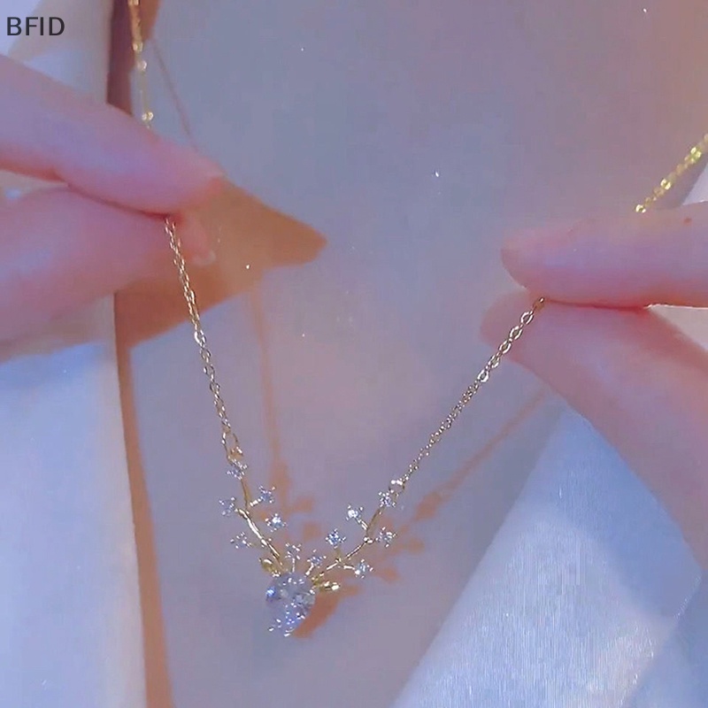 [BFID] Fashion Perhiasan Satu Rusa Memiliki Anda Elk Kecil Kalung Untuk Wanita High-end Temperamen Liar Tulang Selangka Rantai Liontin Hadiah Ulang Tahun [ID]